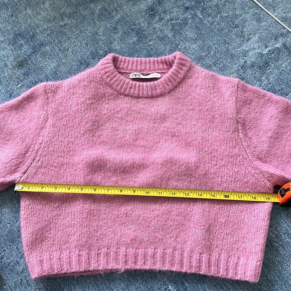 Zara cropped pink sweater - Picture 4 of 6